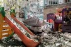 لحظه انفجار مهدكودکی در تهران از زاويه دوربين‌های مداربسته در جنگ تحمیلی ۱۲ روزه